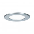 Panneau encastrable LED Paulmann rond 6 W 4000K chrome mat protection IP44