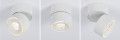 Kit luminaire en saillie paulmann spircle 36° 3000k 230/40v blanc dépoli/alu - 93373