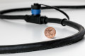 Cable extérieur plug + shine ip68 5 m 1in-1out 2x1,5qmm noir plastique