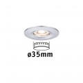 Enc nova mini coin rond fixe ip44 led 1x4w 310lm chrome/alu