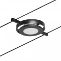 Spot système câble paulmann corduo roundmac 4,5w noir dép/chrome 12v cc syn 3000k