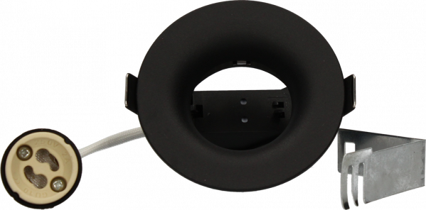 Spot Rond Noir pour Lampe Ø 50 mm Douille GU10 Inclinable SER-202 Arlux