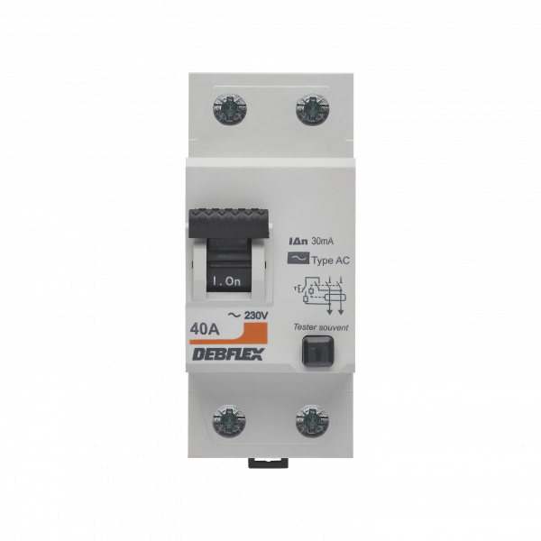 Interrupteur Différentiel Super Immunisé 63A 300mA Type A - 1P+N 6kA - Protection Incendie Et Fuites
