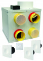 Kit VMC simple flux Eoliance CUBIX Silence Design avec bouches design 22,5 dB(A)