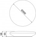 Elia cl-autono. sensor-m2-opt. opale diffuse-cri 80 4000 k-ip20/ip54-cl ii-blanc