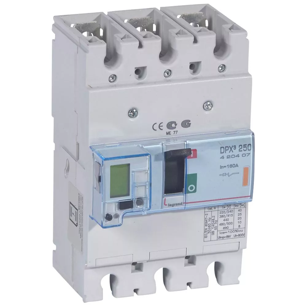Legrand 420407 Disjoncteur de puissance dpx³ 250 - électronique à unité ...