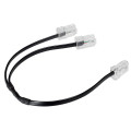 Cordon double RJ 45 téléphone - pour coffrets basiques avec brassage