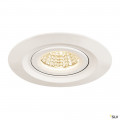 Kini, encastré de plafond extérieur, blanc, led, 12w, 3000k, ip65, variable triac