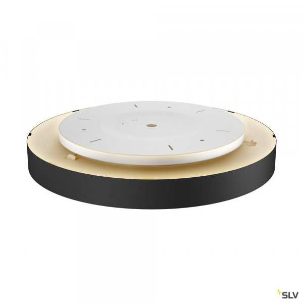 Medo 60 corona, applique et plafonnier intérieur, rond, noir, led, 40w, 3000k/4000k, variable dali