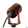 Led spike, projecteur extérieur, rouille, led, 6w, 3000k, ip55