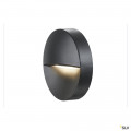 Downunder out, applique extérieure, rond, anthracite, led, 4,5w, 3000k/4000k, ip65