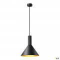 Phelia, suspension intérieure, ø 27,5 cm, noir/doré, e27, 23w max