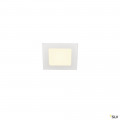 Senser 12, encastré de plafond intérieur, carré, blanc mat, led, 6w, 3000k