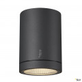 Enola, plafonnier extérieur, rond, s, anthracite, led, 9w, 3000k/4000k, ip65