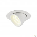 Numinos® gimble xs, encastré de plafond intérieur, 20°, blanc, led, 7w, 4000k