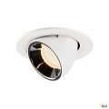 Numinos® gimble s, encastré de plafond intérieur, 40°, blanc/chrome, led, 8,6w, 2700k