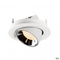 Numinos® gimble s, encastré de plafond intérieur, 40°, blanc/chrome, led, 8,6w, 2700k