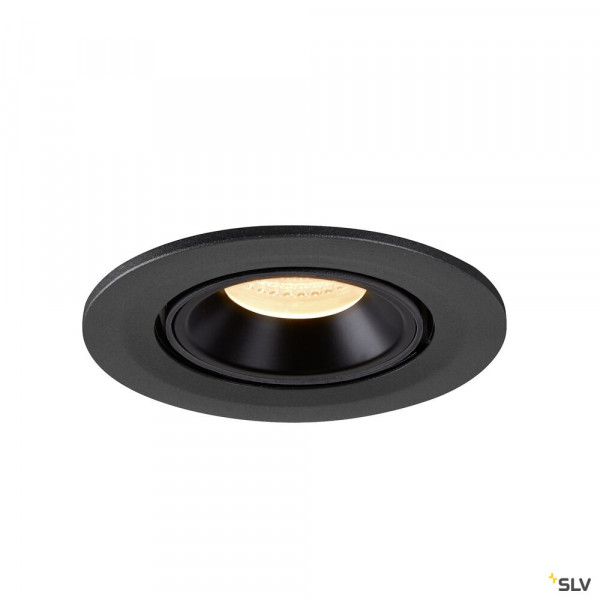 Numinos® gimble s, encastré de plafond intérieur, 40°, noir, led, 8,6w, 3000k