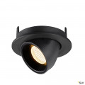 Numinos® gimble s, encastré de plafond intérieur, 40°, noir, led, 8,6w, 3000k