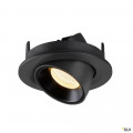 Numinos® gimble s, encastré de plafond intérieur, 40°, noir, led, 8,6w, 3000k