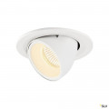 Numinos® gimble s, encastré de plafond intérieur, 20°, blanc, led, 8,6w, 3000k