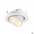 Numinos® gimble s, encastré de plafond intérieur, 20°, blanc, led, 8,6w, 3000k