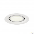 Numinos® gimble m, encastré de plafond intérieur, 40°, blanc, led, 17,5w, 4000k