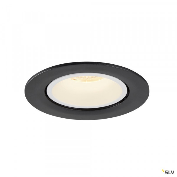Numinos® gimble l, encastré de plafond intérieur, 55°, noir/blanc, led, 25,4w, 3000k