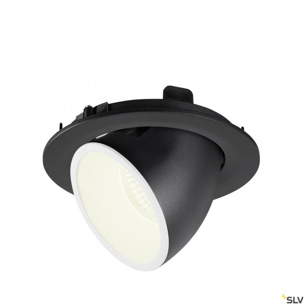 Numinos® gimble l, encastré de plafond intérieur, 20°, noir/blanc, led, 25,4w, 4000k