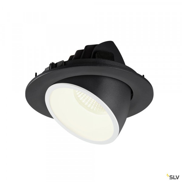 Numinos® gimble l, encastré de plafond intérieur, 20°, noir/blanc, led, 25,4w, 4000k