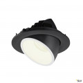 Numinos® gimble l, encastré de plafond intérieur, 20°, noir/blanc, led, 25,4w, 4000k