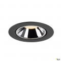 Numinos® gimble xl, encastré de plafond intérieur, 55°, noir/chrome, led, 37,4w, 2700k