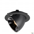 Numinos® gimble xl, encastré de plafond intérieur, 55°, noir/chrome, led, 37,4w, 2700k