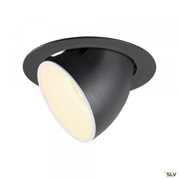 Numinos® gimble xl, encastré de plafond intérieur, 40°, noir/blanc, led, 37,4w, 3000k