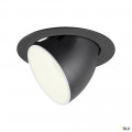 Numinos® gimble xl, encastré de plafond intérieur, 20°, noir/blanc, led, 37,4w, 4000k