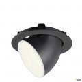 Numinos® gimble xl, encastré de plafond intérieur, 55°, noir/blanc, led, 37,4w, 4000k