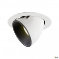 Numinos® gimble xl, encastré de plafond intérieur, 55°, blanc/noir, led, 37,4w, 4000k