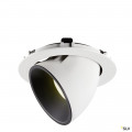 Numinos® gimble xl, encastré de plafond intérieur, 55°, blanc/noir, led, 37,4w, 4000k