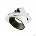 Numinos® gimble xl, encastré de plafond intérieur, 55°, blanc/noir, led, 37,4w, 4000k