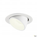 Numinos® gimble xl, encastré de plafond intérieur, 55°, blanc, led, 37,4w, 4000k