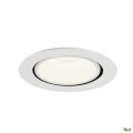 Numinos® gimble xl, encastré de plafond intérieur, 55°, blanc, led, 37,4w, 4000k