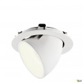 Numinos® gimble xl, encastré de plafond intérieur, 55°, blanc, led, 37,4w, 4000k