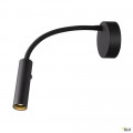 Karpo goose, applique intérieure, liseuse, noir, led, 5,8w, 3000k, variable