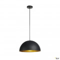 Forchini m suspension, pd-2, 40cm, rond, noir/or, e27, max. 40w