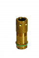 Presse-étoupe BVLE 9 + Ecrou + Joint fibre - laiton naturel - IP66