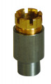 Presse-étoupe BS 4 - corps acier - chapeau laiton brut - bague néoprène - IP66