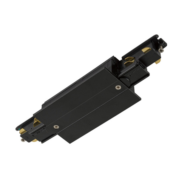 Connecteur Longitudinal Électrique Eutrac Noir - 230V - Pour Éclairage - Plastique - Réf. 145560T