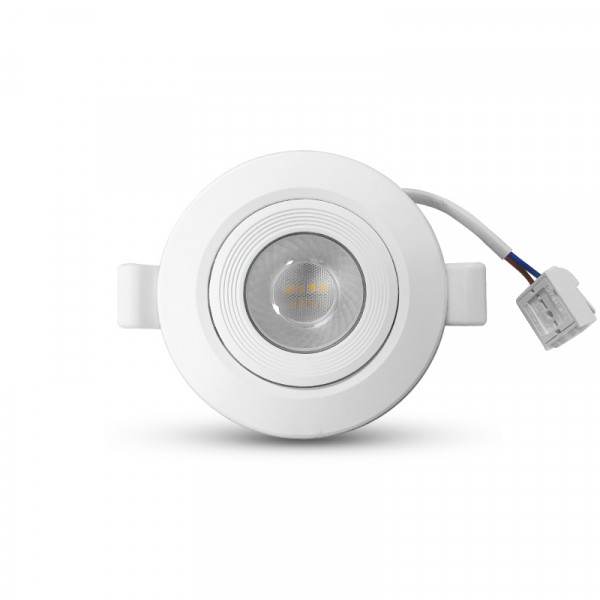 Spot encastré LED Miidex Carat II 7W 3000K 530lm blanc orientable