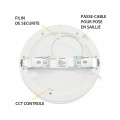 Aldébaran downlight diam 170mm 12w cct diam encast ajus pc 