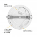 Aldébaran downlight diam 220mm 18w cct diam encast ajus pc